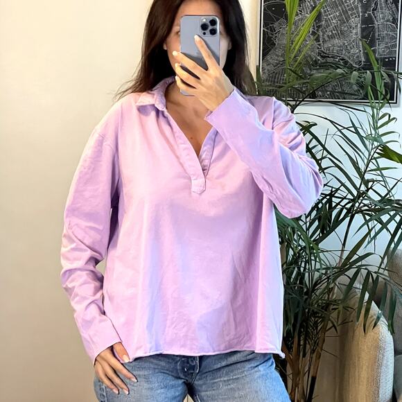 Frank & Eileen Patrick Popover Henley size L cotton - Picture 1 of 7